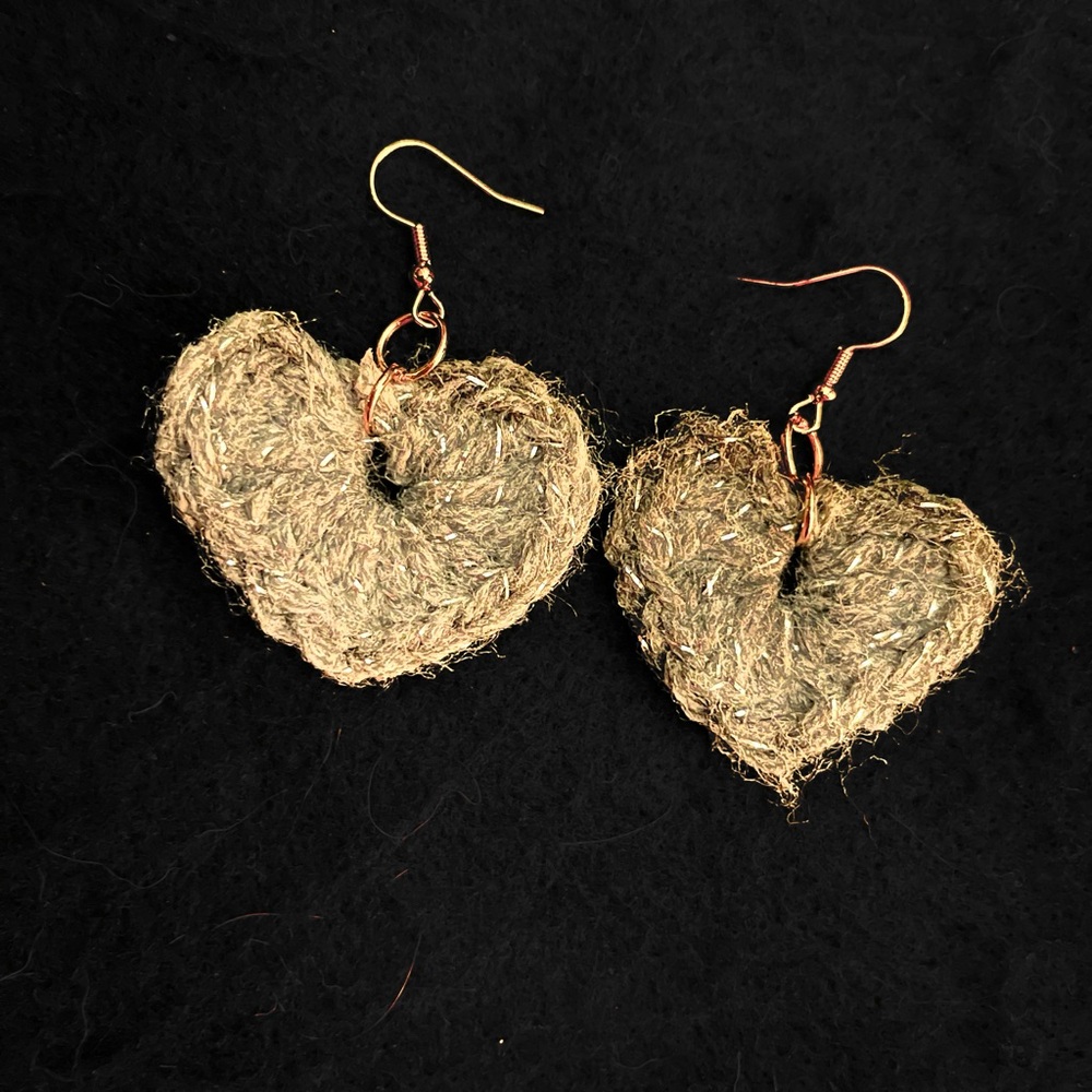 Handcrafted Heart-Shaped Earrings